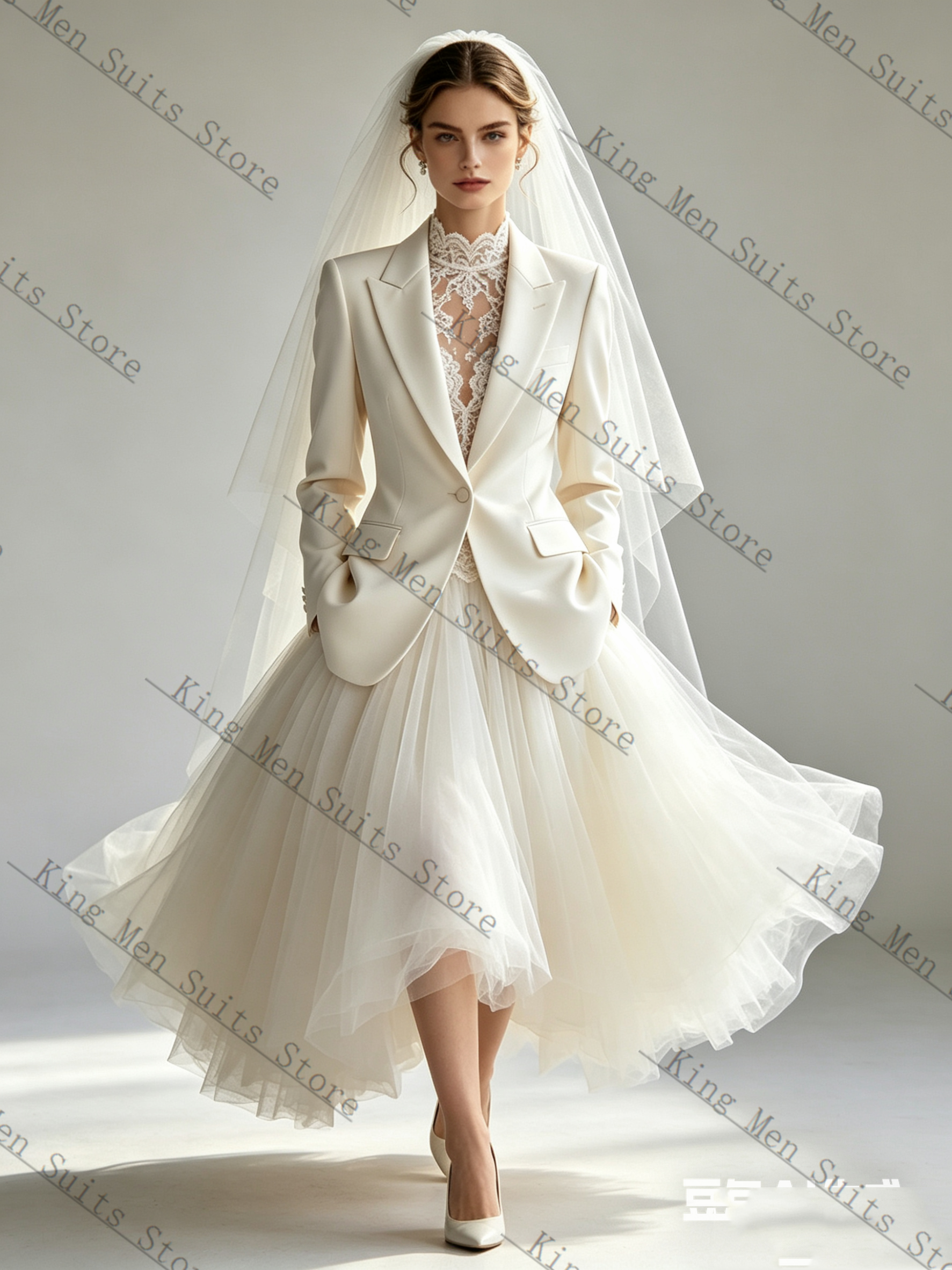 Women'S Formal Jackets To Wear With Dresses - White Spring Women Suit Skirt 2