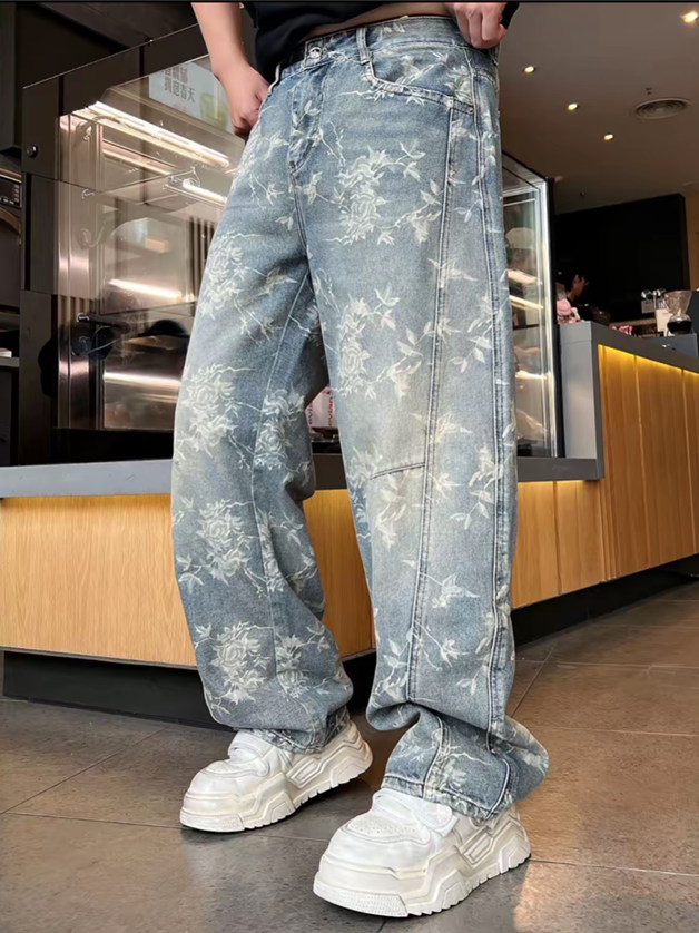 Tailored Trouser Wide - Spring New Men's Fashion Brand Embroidered