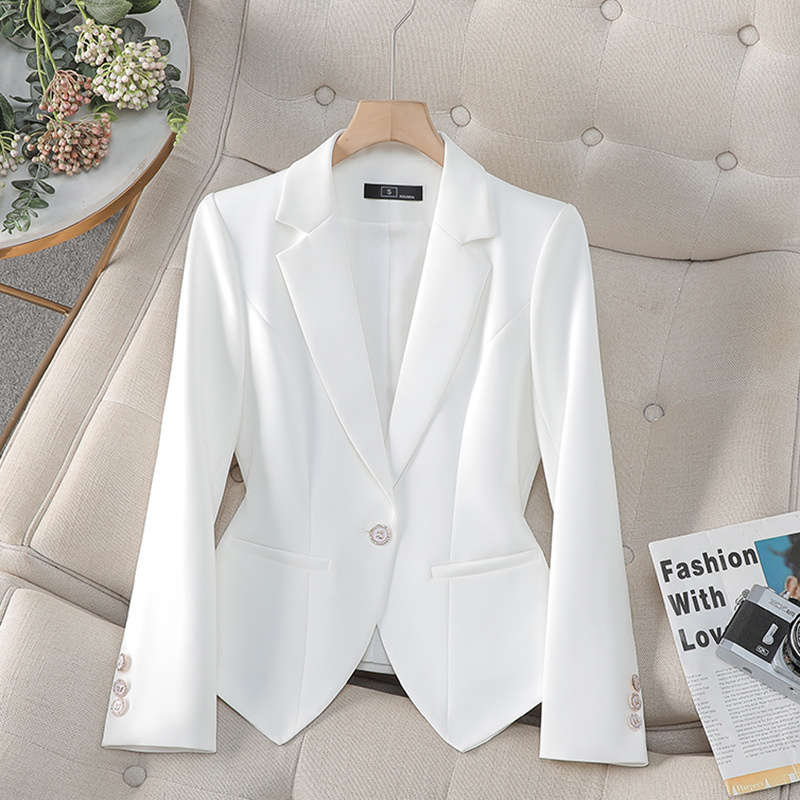 New Fashion Female Formal Blaz - Women Formal Wear Black And White review and price