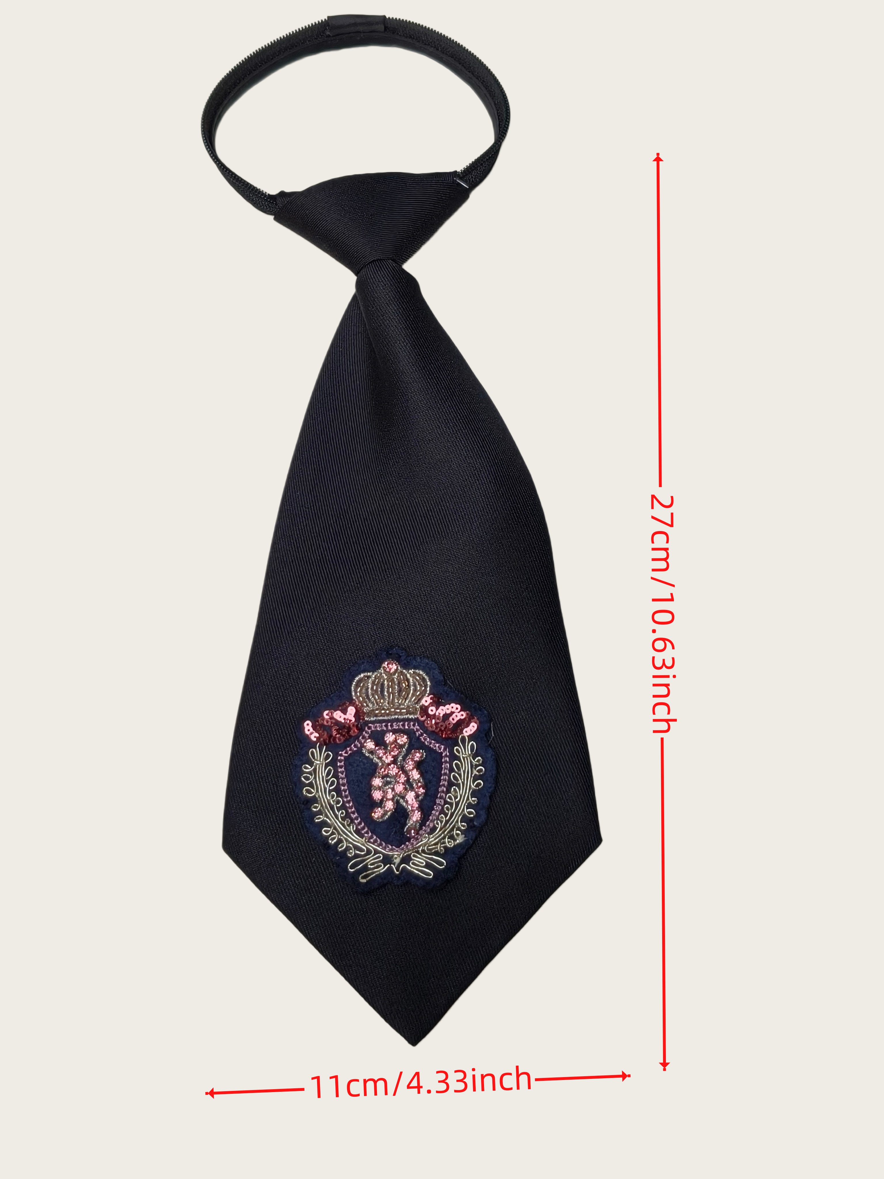High-End Crown Badge Black Tie - Women Formal Event Wear review and price