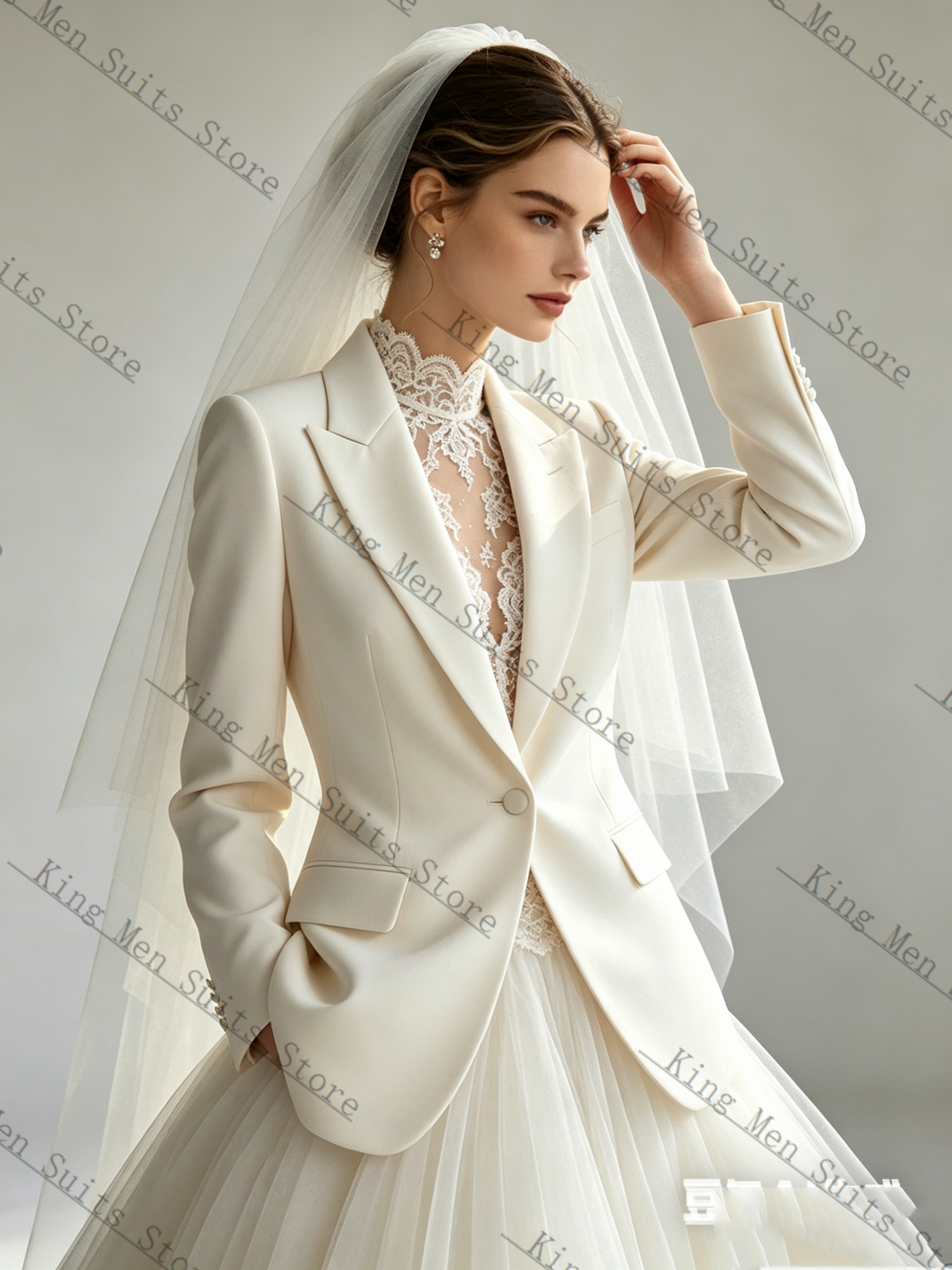 White Spring Women Suit Skirt  - Women'S Formal Jackets To Wear With Dresses review and price