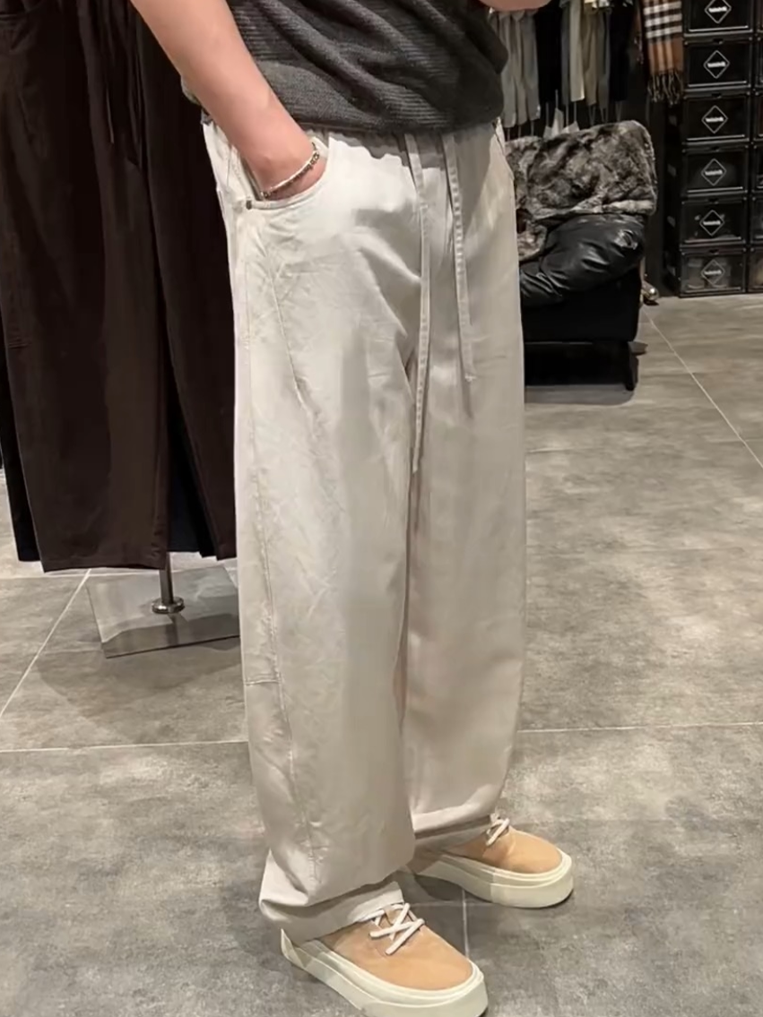 Men's Summer Casual Pants Silk - Tailored Trouser Wide review and price