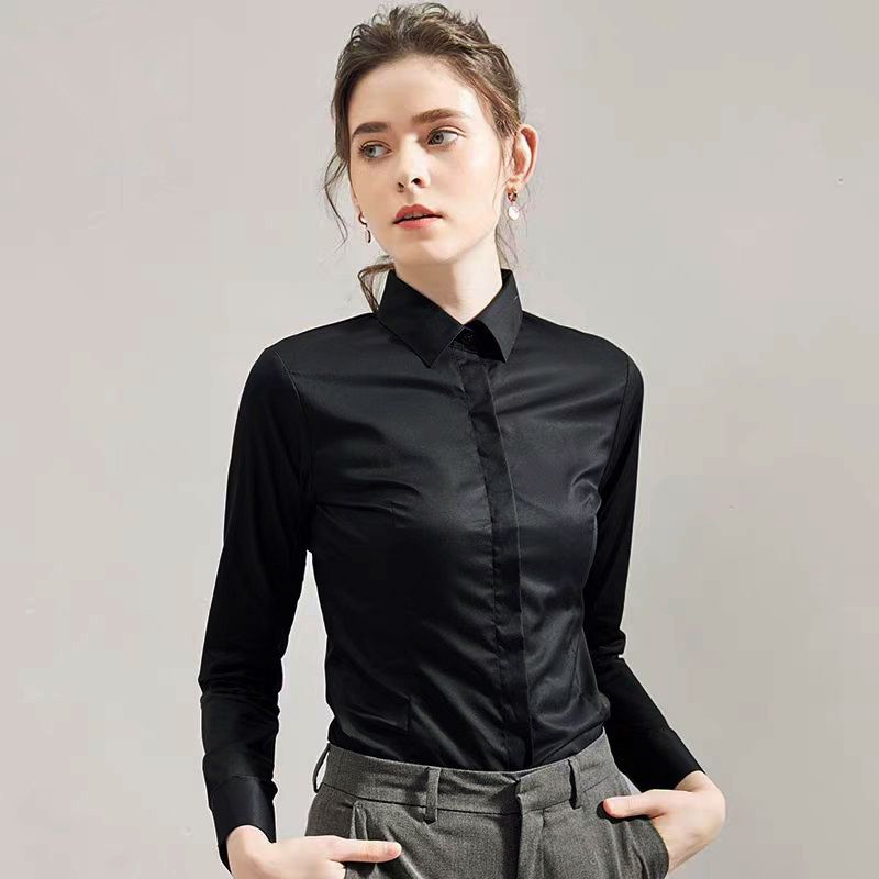 Summer Black Shirt Short-sleev - Women Formal Wear Black And White review and price