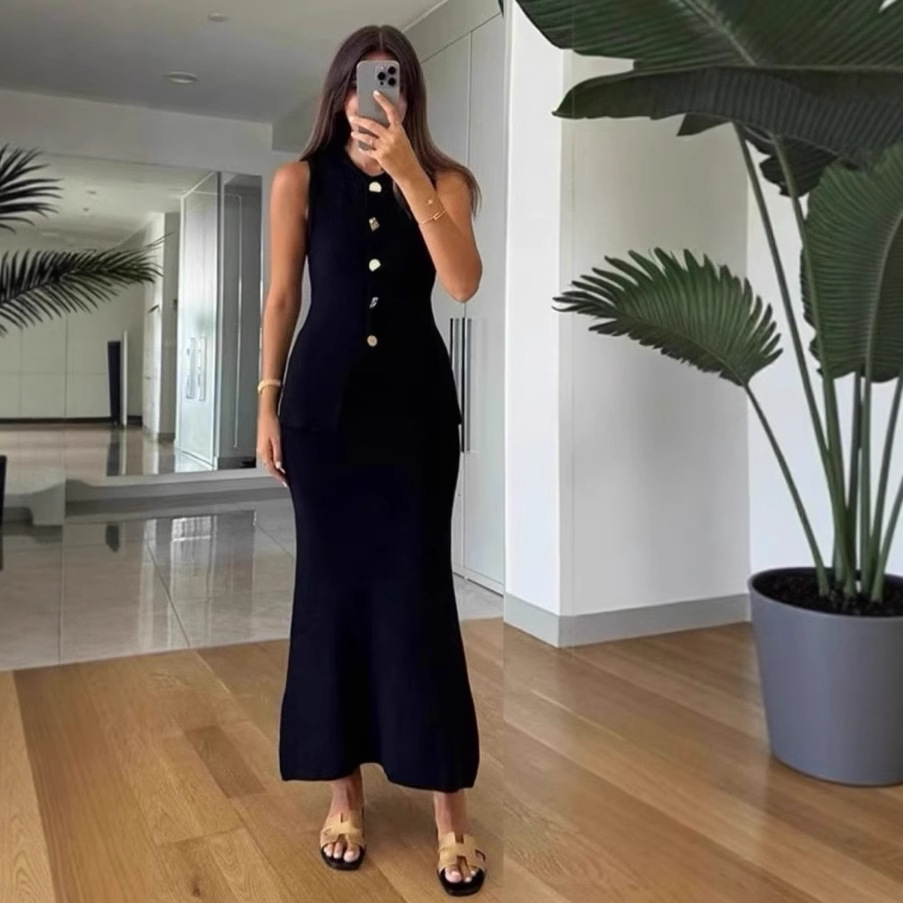Round-neck Single-breasted Sle - Women Formal Wear Set review and price
