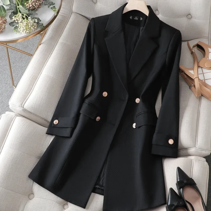 Autumn Winter Jacket Women Lon - Women Formal Wear Blazers review and price
