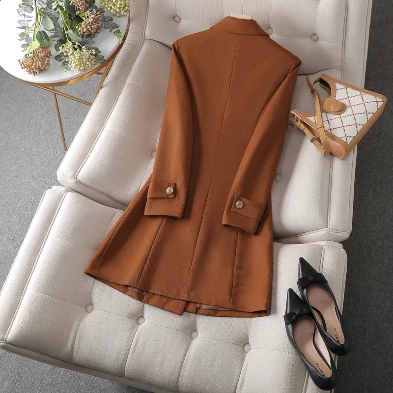 Autumn Winter Jacket Women Lon - Women Formal Wear Blazers review and price