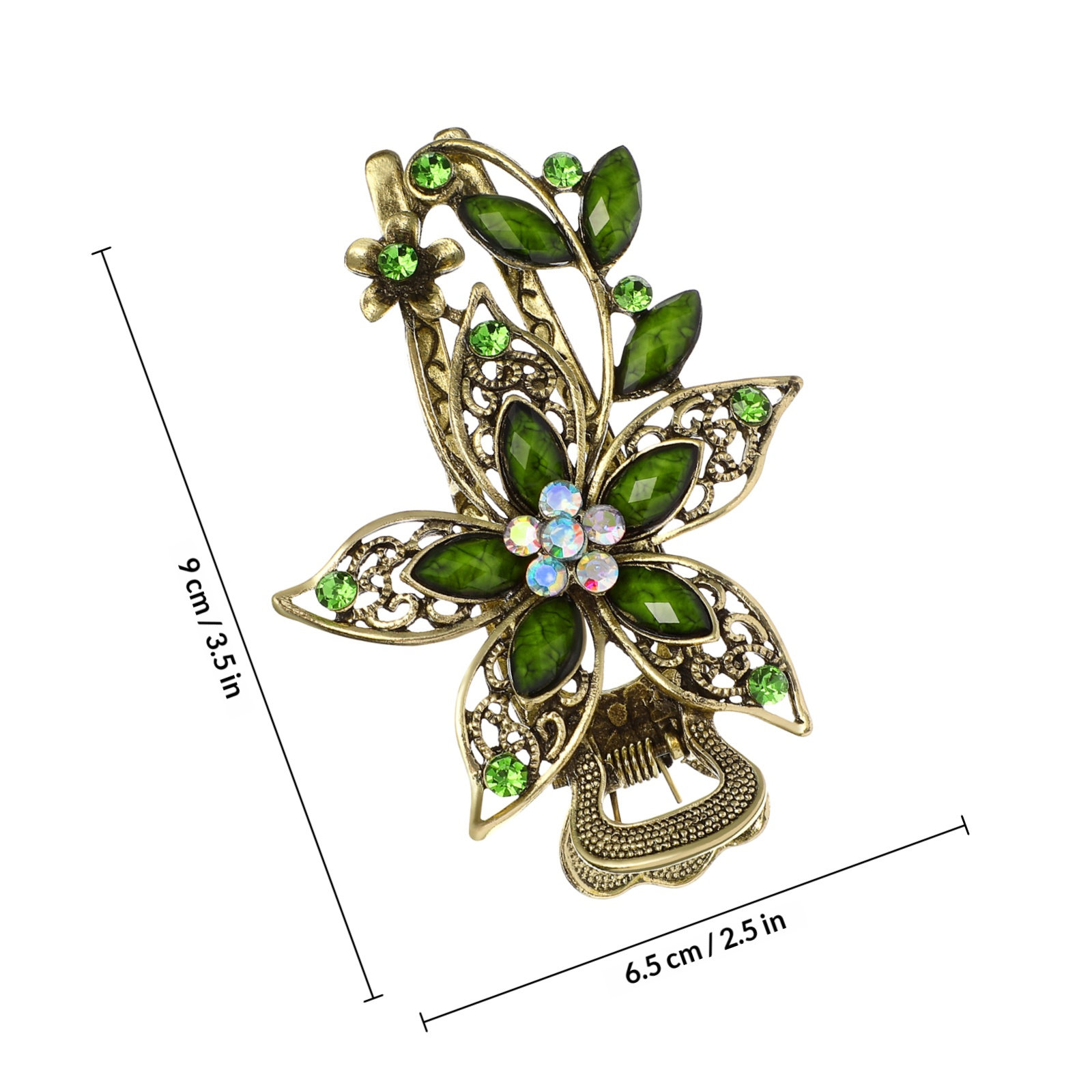 1Pcs Elegant Flower Design Hai - Women Formal Event Wear review and price