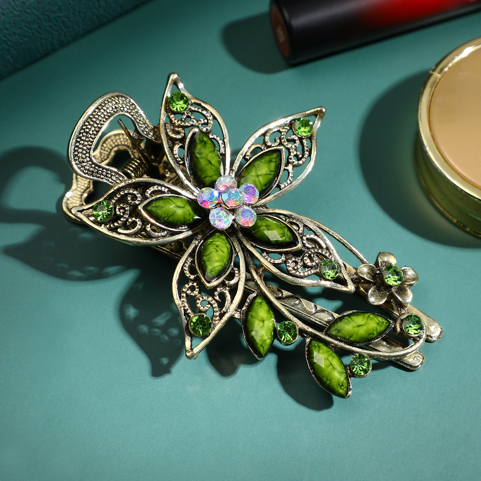 1Pcs Elegant Flower Design Hai - Women Formal Event Wear review and price