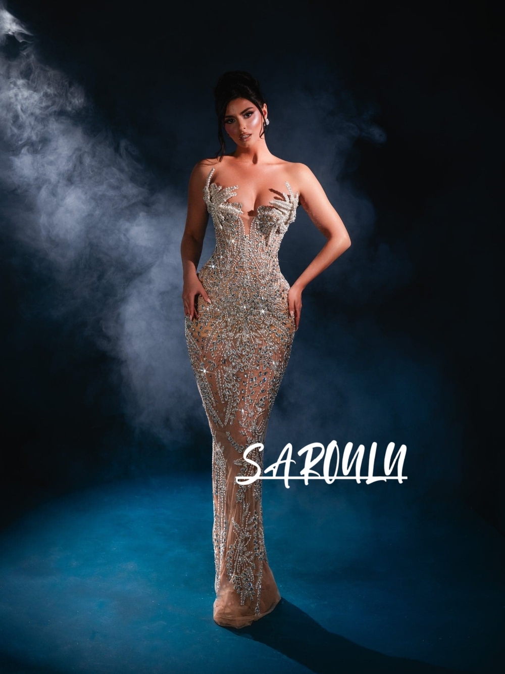 High-end Beaded Crystals Eveni - Women Formal Event Wear review and price