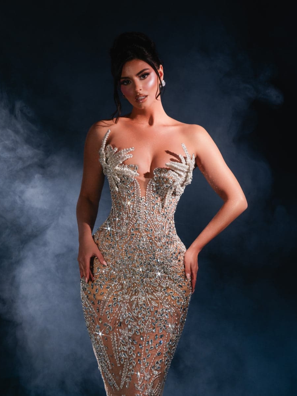 High-end Beaded Crystals Eveni - Women Formal Event Wear review and price