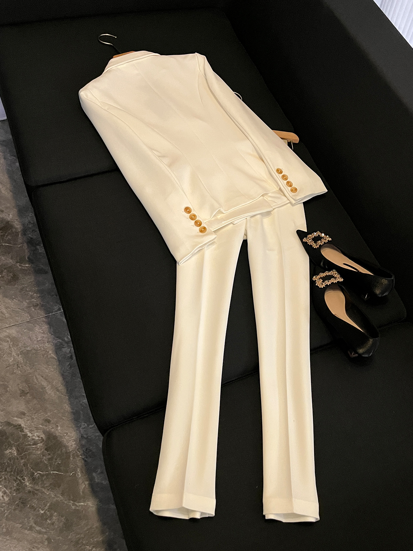 Slim Fit Double Breasted Suit  - Women Formal Wear Brands review and price