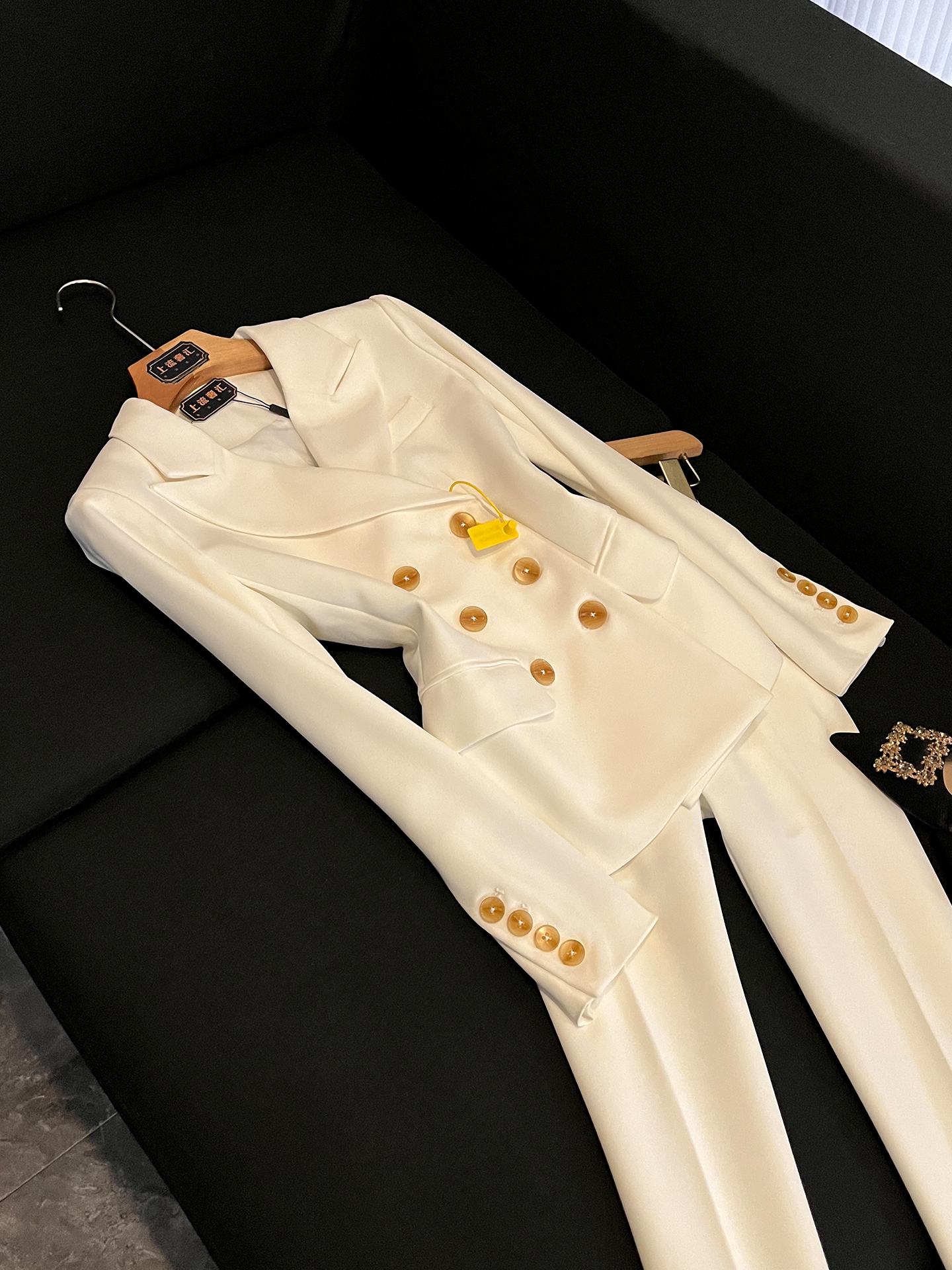 Slim Fit Double Breasted Suit  - Women Formal Wear Brands review and price