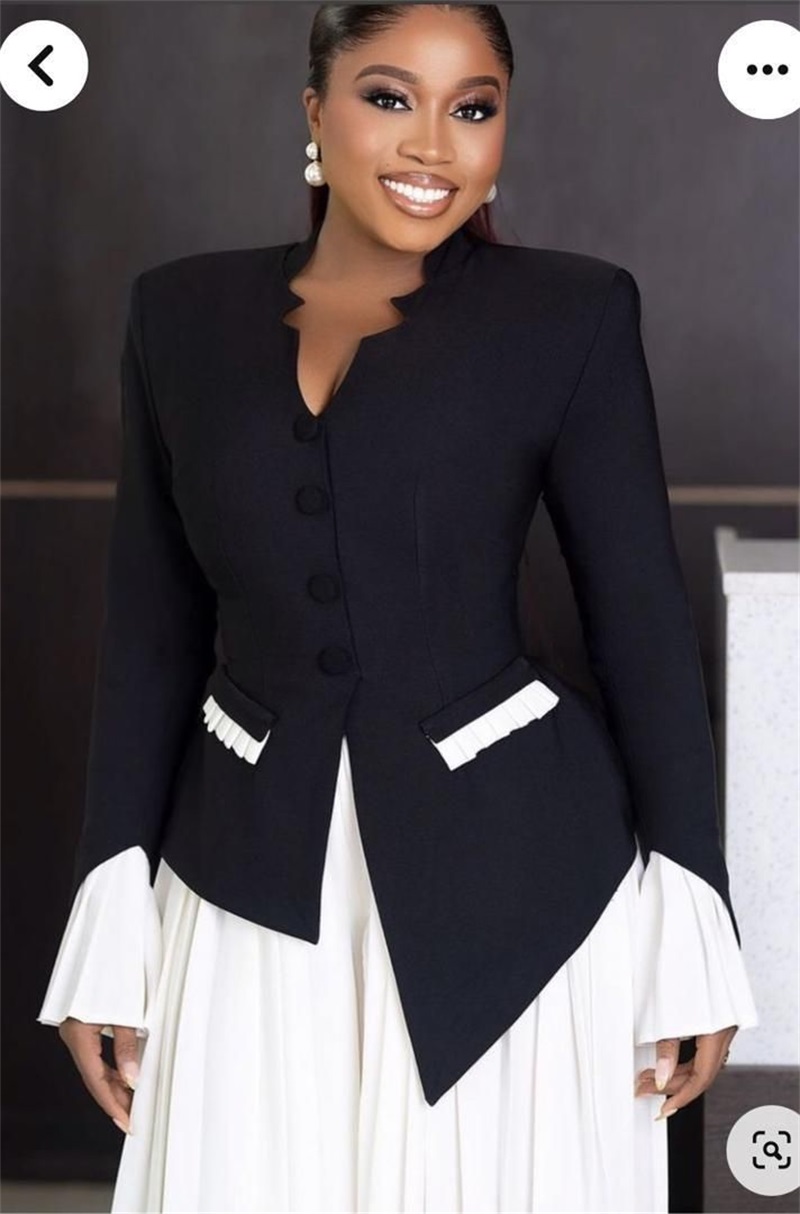 White Black Women Suits Set 2  - Women Formal Wear Black And White review and price