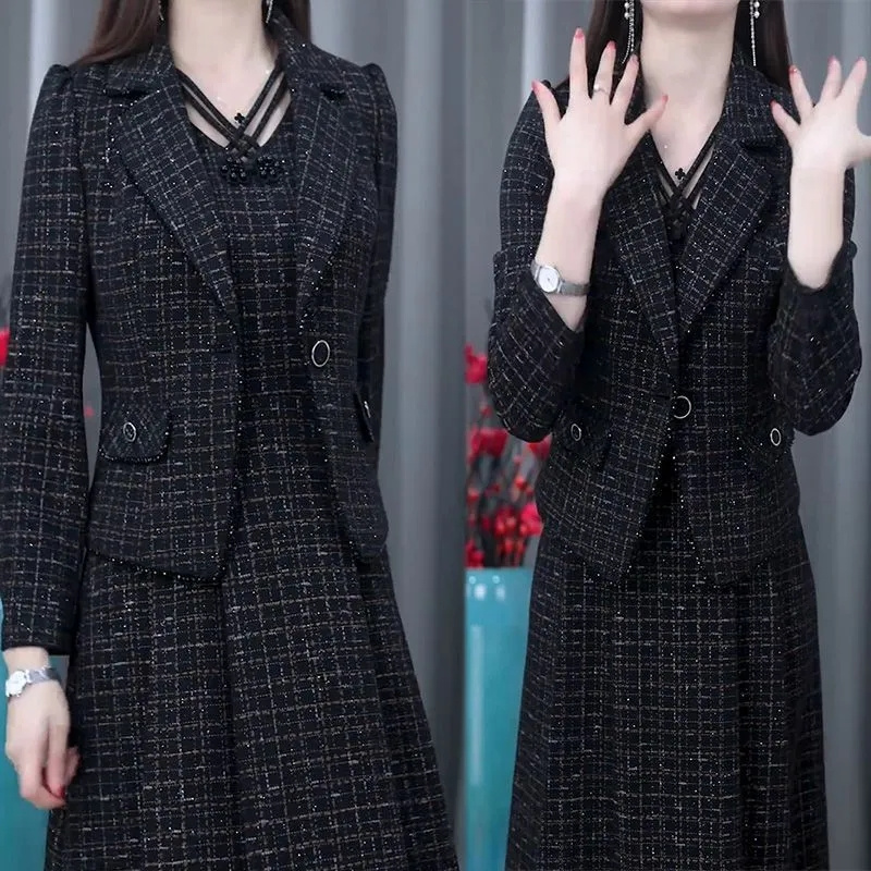 Middle Aged Female Dress Sets  - Women Formal Wear Set review and price