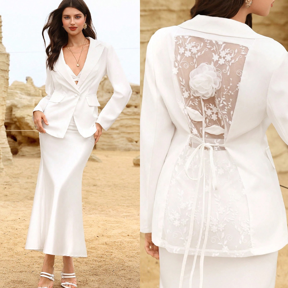 Women Wedding Tuxedos Customiz - Women'S Formal Jackets To Wear With Dresses review and price